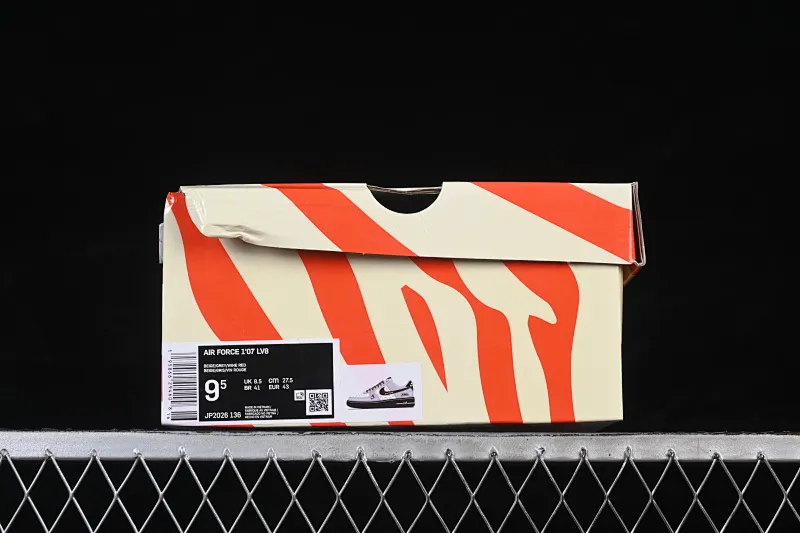 All Categories Nk Air Force 1 Air Force Series Nk Air Force 1 Low Air Force Low Nike Air Force 1'07 Low Year of the Horse Limited Edition Gray and Red Contrast Color Air Force 1 Low-top Casual Sneakers JP2026-136
